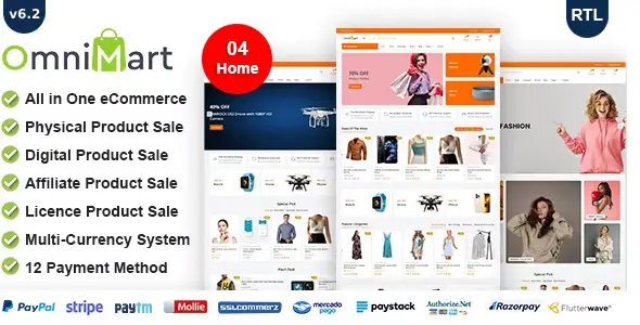 Screenshot of OmniMart — eCommerce CMS